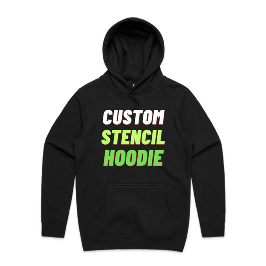 CUSTOM STENCIL HOODIE