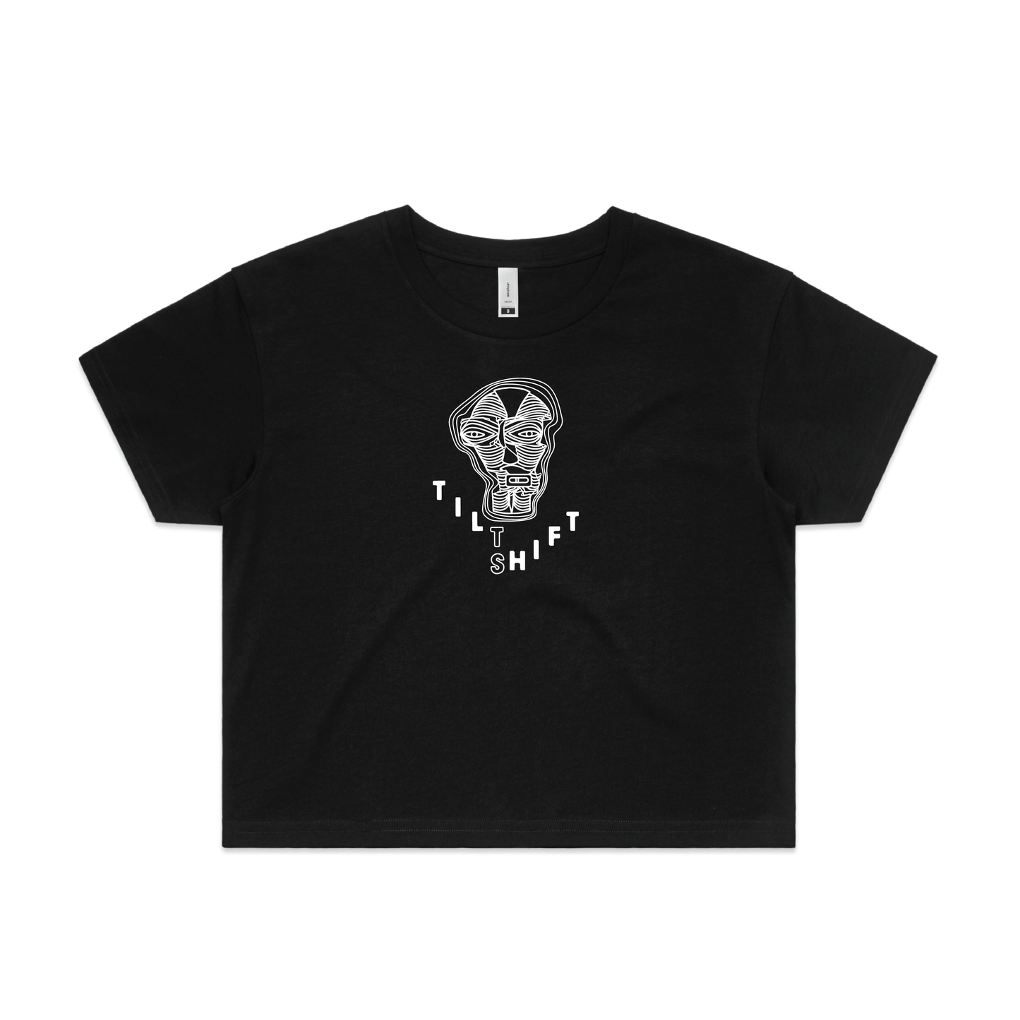 Tiltshift Women's Crop Tee - Black