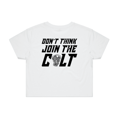 Tiltshift Women's Crop Tee - White