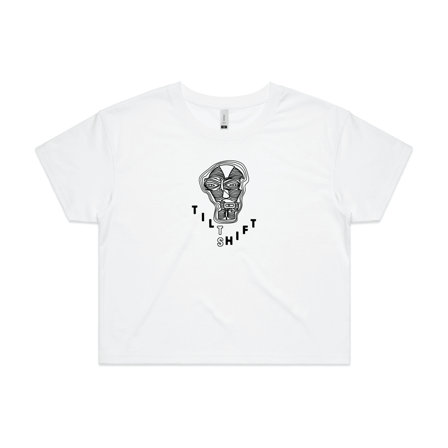 Tiltshift Women's Crop Tee - White