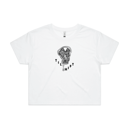 Tiltshift Women's Crop Tee - White