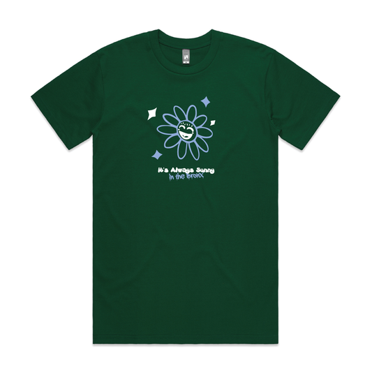 'Flower' T-Shirt - Pine Green